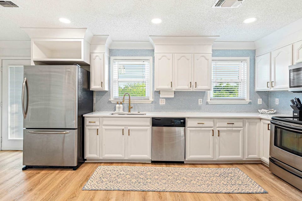 Fully stocked kitchen