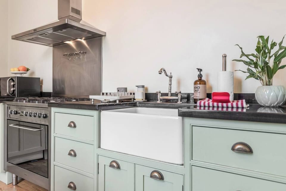 Enjoy the convenience of a fully equipped kitchen, perfect for preparing meals during your stay.