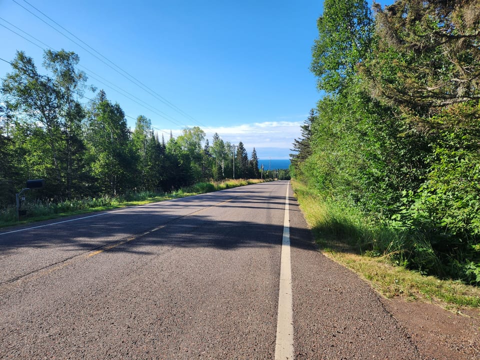 View from end of driveway