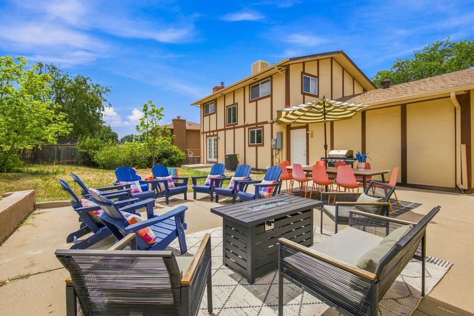 Plenty of seating to gather, relax, and make memories outdoors.