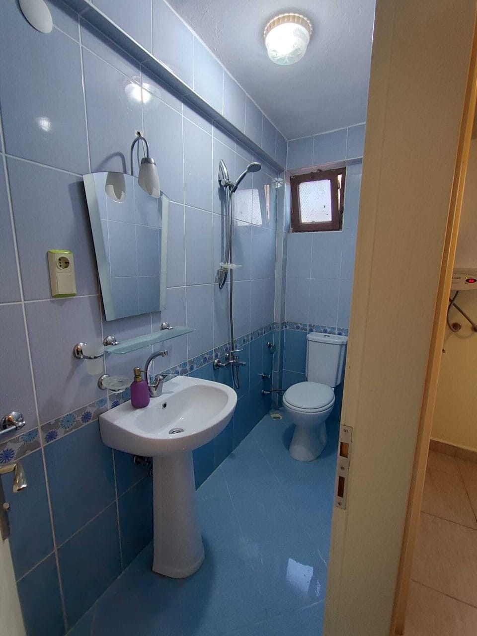 Slippers, towels, soap, shampoo