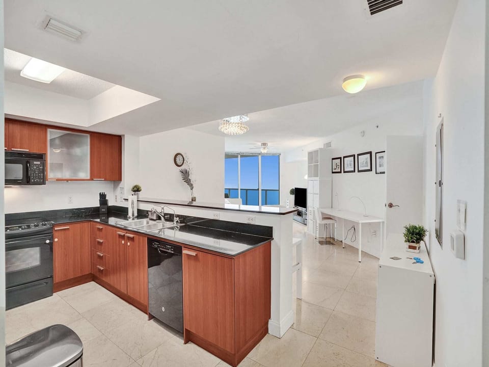 Fully equipped kitchen for all your cooking needs.