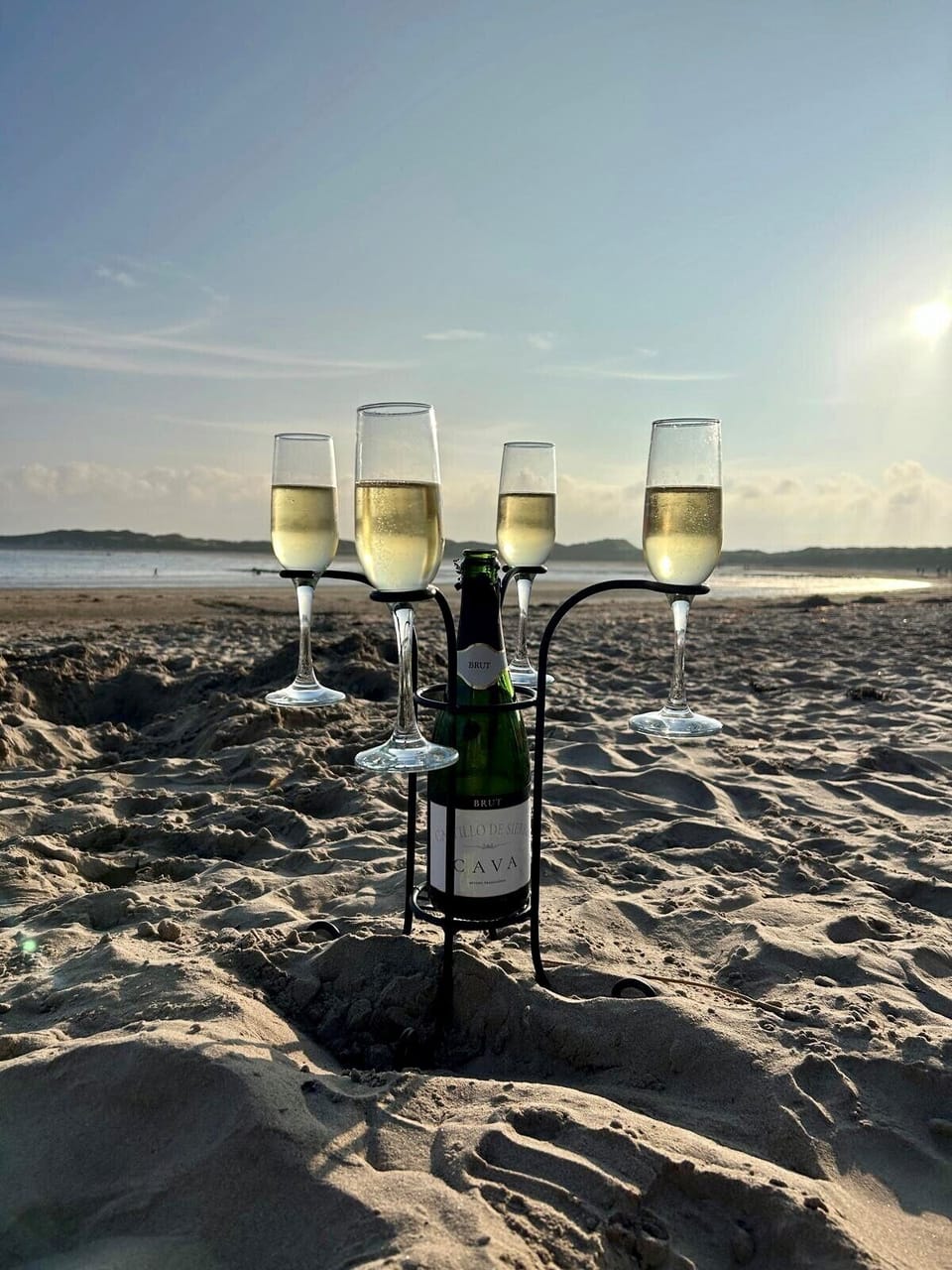 Spend sunsets on the beach with BBQ/fire and Champagne. 