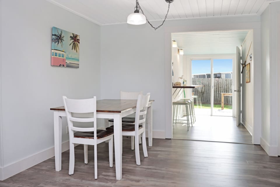 Dining Area with Table and Custom Bar