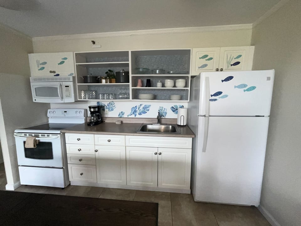 Refrigerator, Indoors, Kitchen, Sink, Microwave