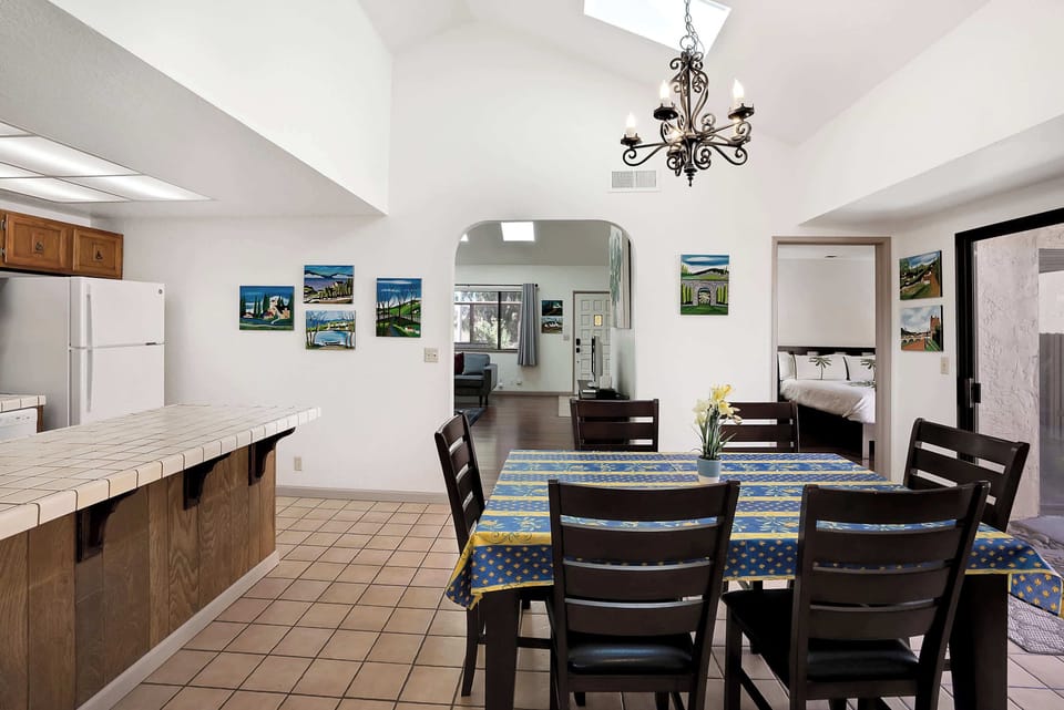Dining table with seating for 6