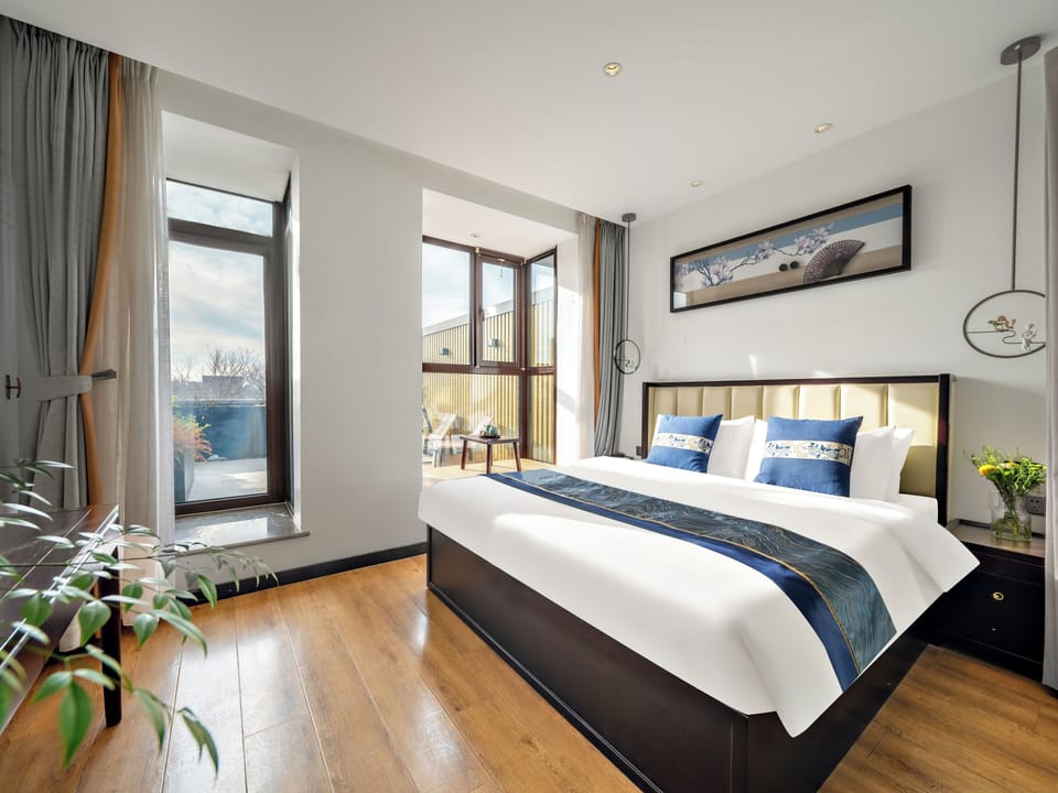 Private Garden Deluxe Double Room with Terrace | Premium bedding, memory foam beds, desk, blackout drapes