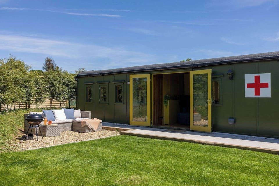 A unique stay in a restored WW2 ambulance train carriage. Enjoy the tranquil garden views from your doorstep.