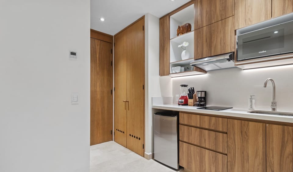 Fully equipped kitchenette