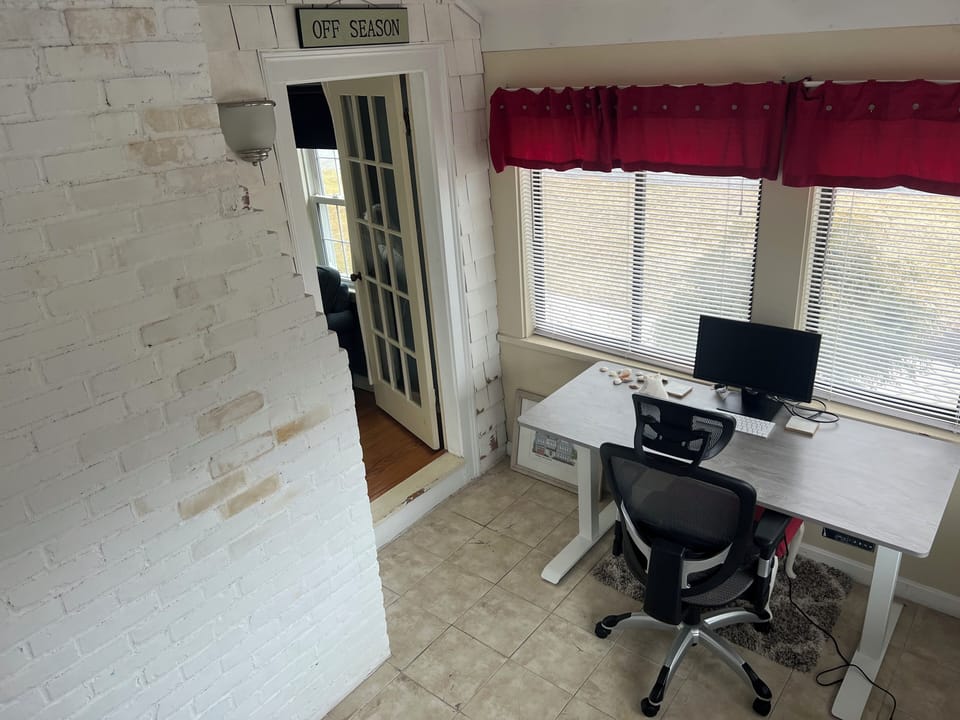Get some work done, or relax on the pull out sofa in the private office space