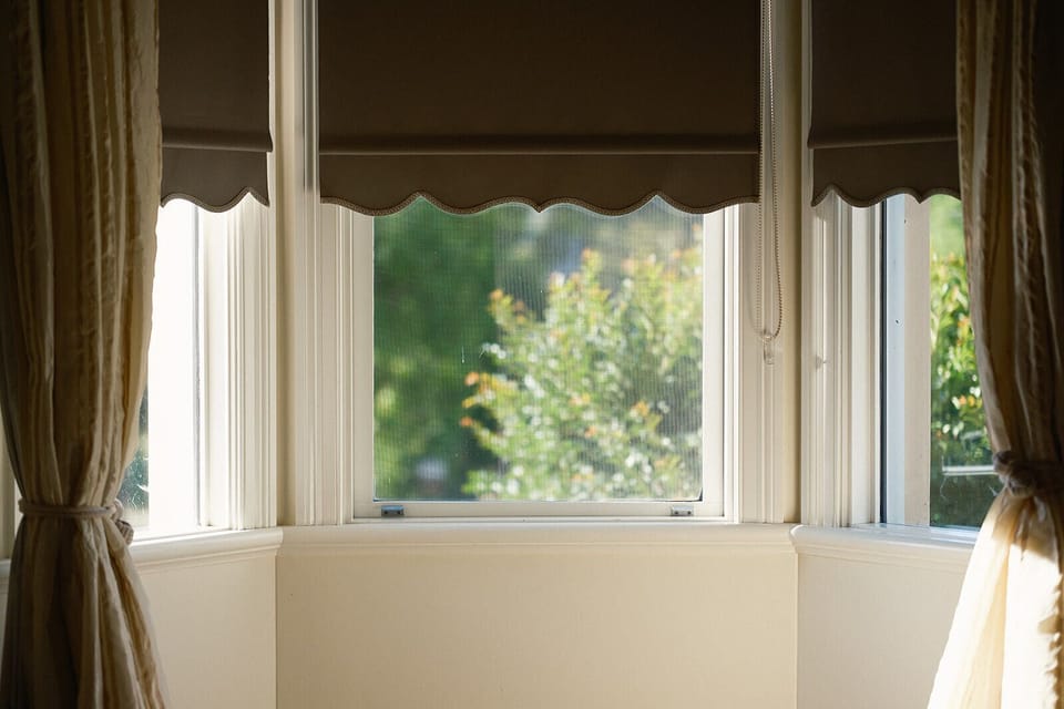 Garden views from all windows