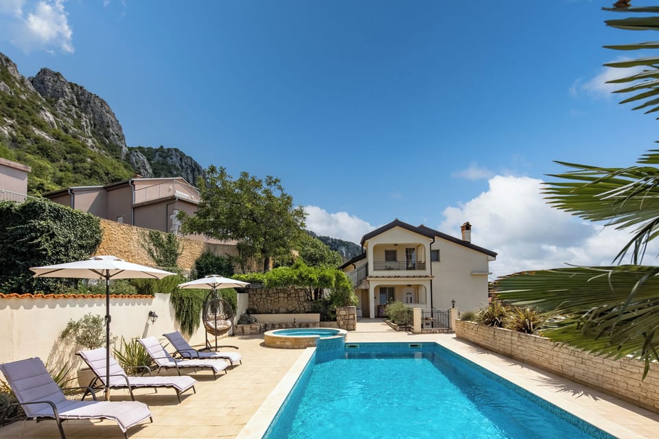 Family House, 4 Bedrooms, Balcony, Mountainside (Villa Anna With Private Pool And) | Pool | Outdoor pool