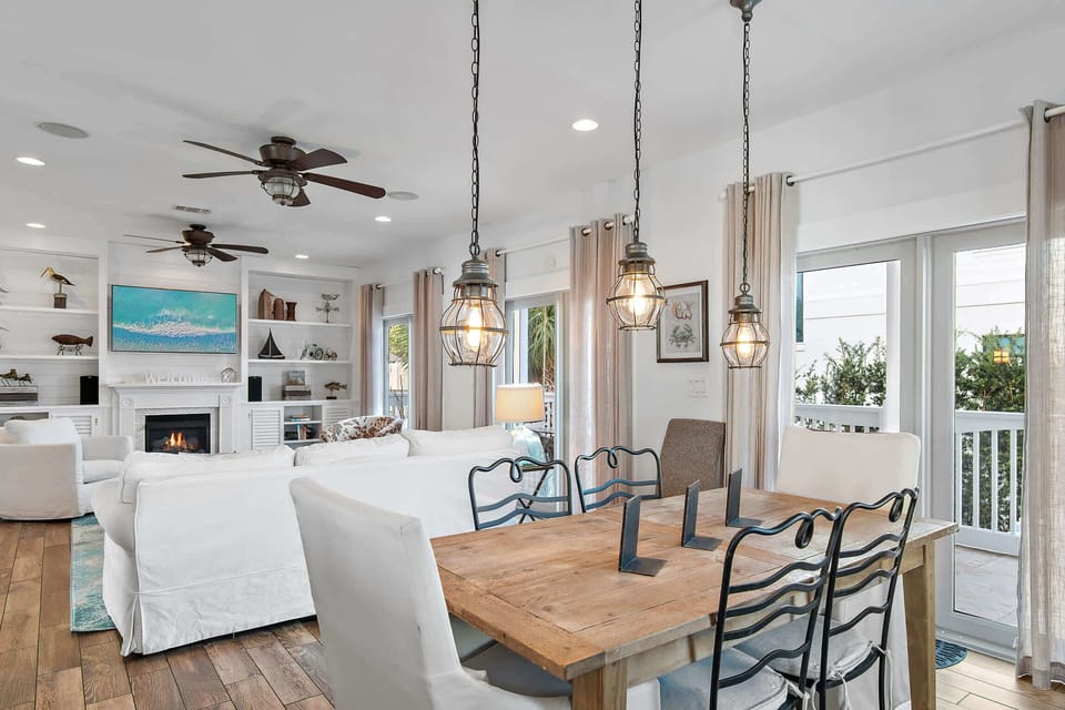Dining area open to family room