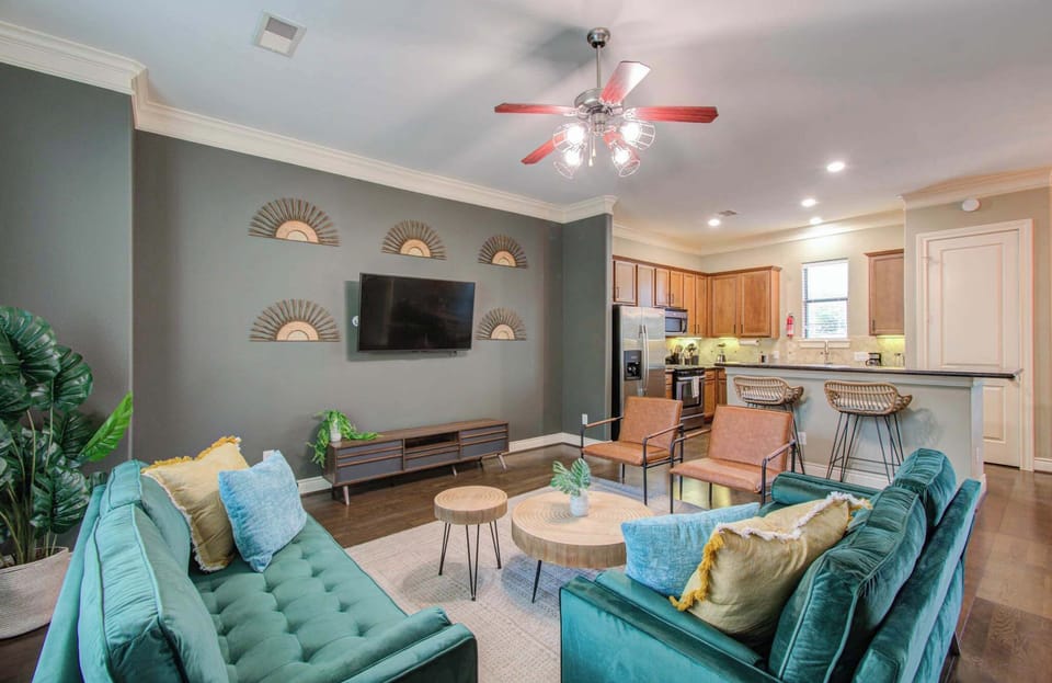 With timeless elegance and comfortable furniture, this living room has been furnished to provide you with all the comforts of home so you can sit back and relax.