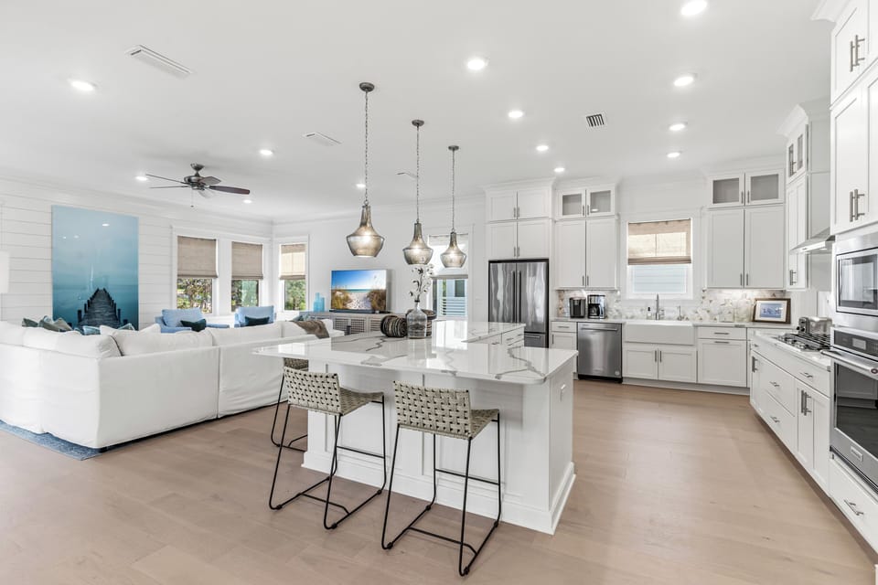 Kitchen with modern applicances