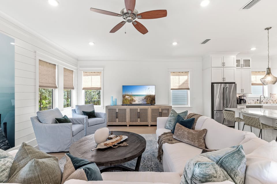 Living Room with Flat Screen TV
