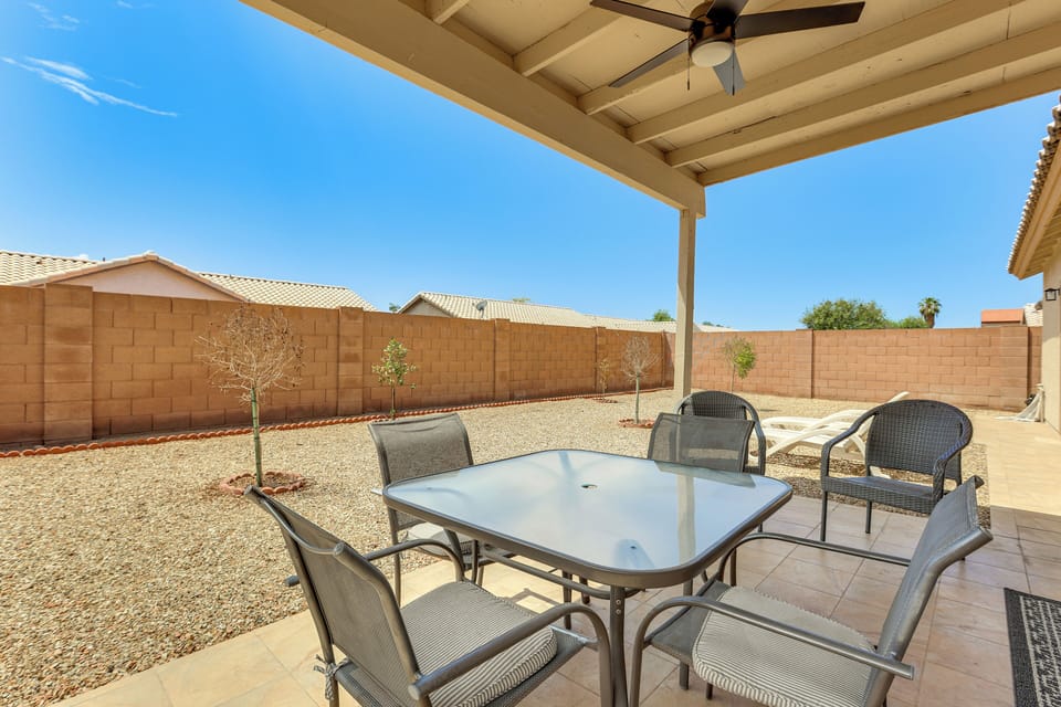 Covered Patio | Fenced-In Backyard
