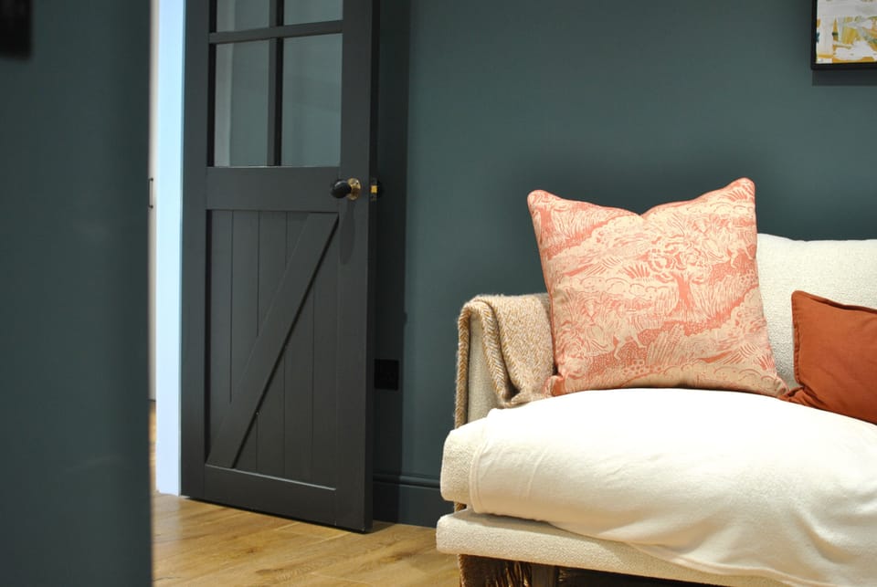 Rich tones add to the cosy atmosphere in the snug