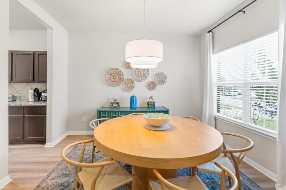Homes are designed for hanging out together. Enjoy this beautifully curated space.
