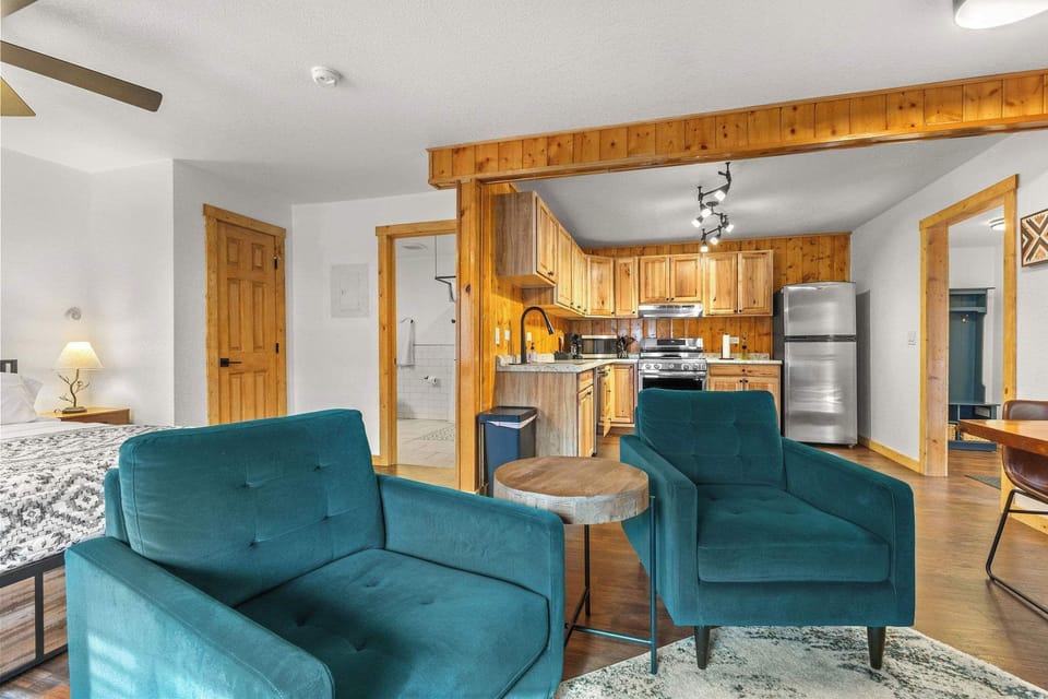 The cabin is all an open floor plan.