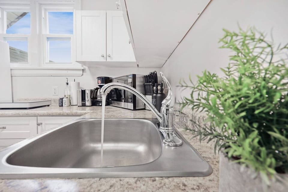 Your private kitchenette awaits, providing the perfect space to prepare your favorite meals just the way you like them. With a full sink, microwave, toaster, and coffee maker, you have all the tools for a convenient and comfortable stay, whether you`re st