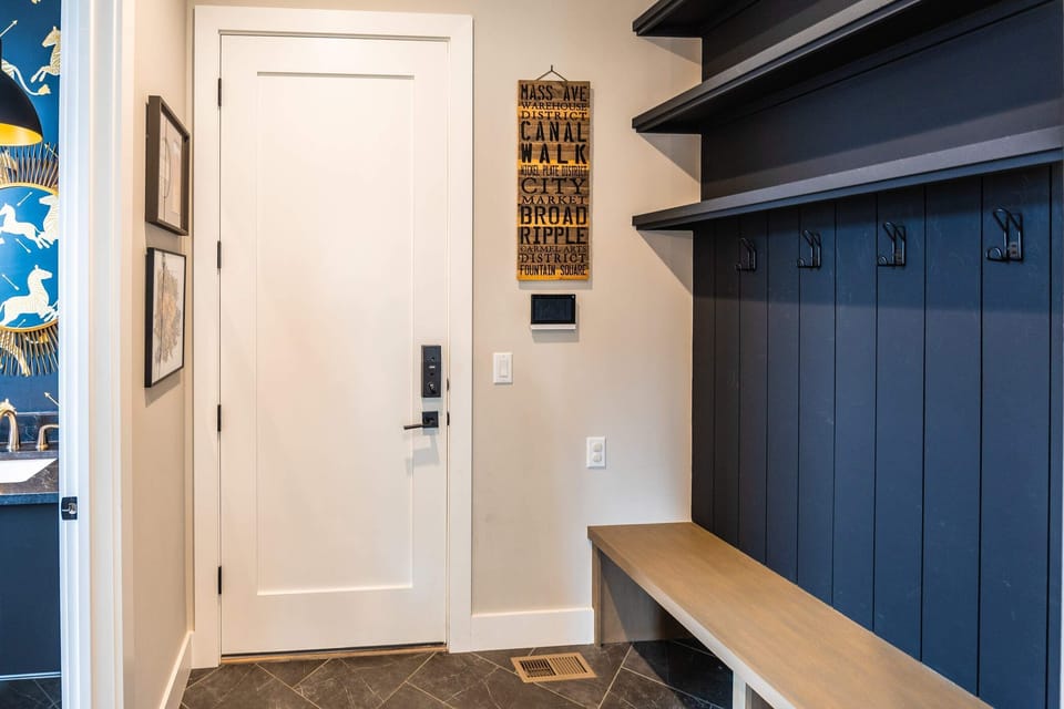 A spacious entryway, perfect for all your storage needs.