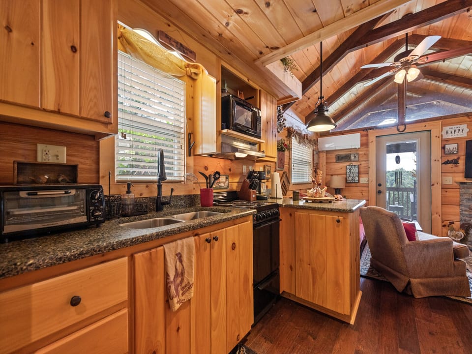 Cabin 2 Kitchen/Living Room View