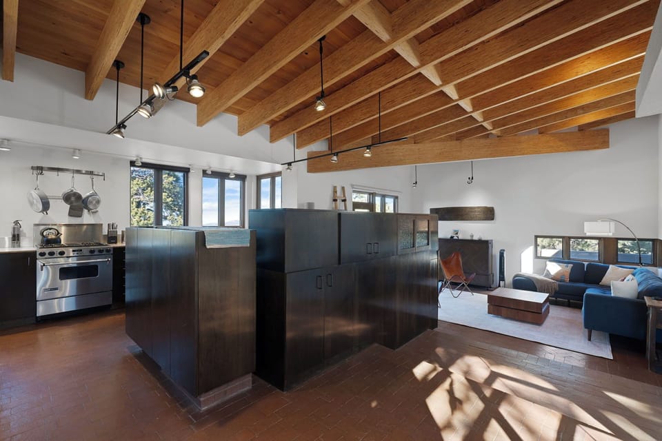 Open Concept Kitchen, Dining and Living Spaces