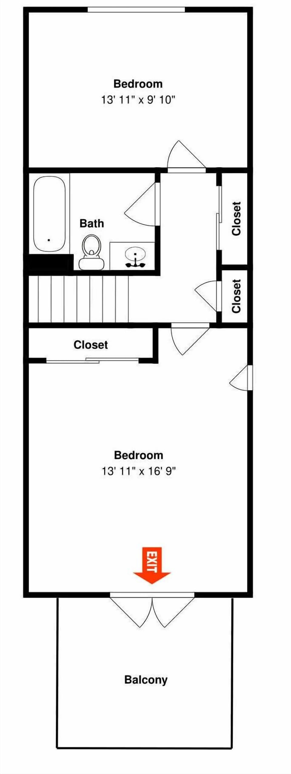 PC Beach Retreat C - Floor Plan - Third Floor