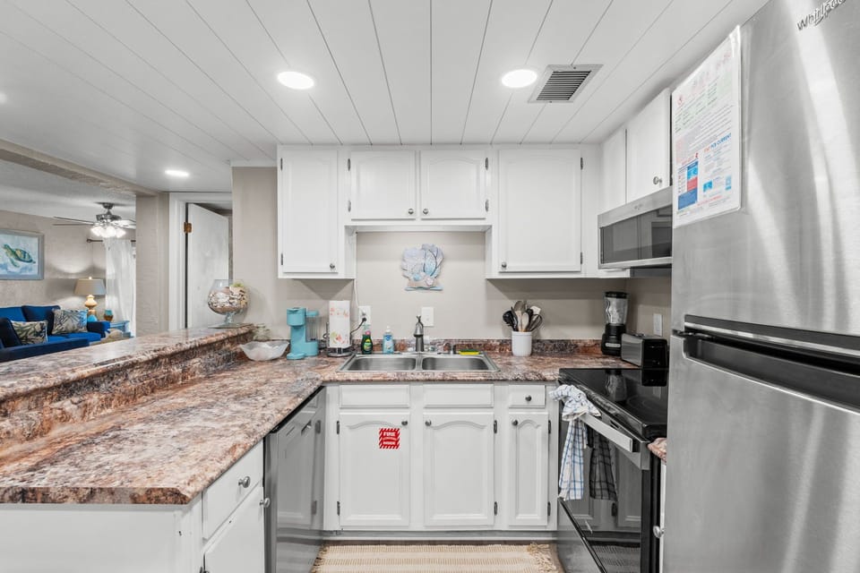 Kitchen with New Stainless Steel Appliances