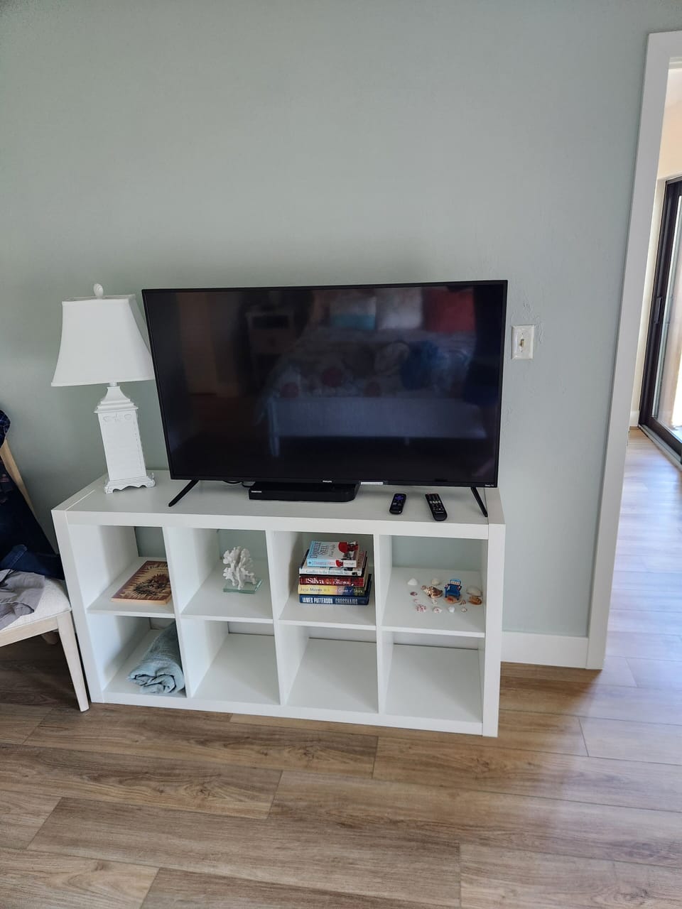 TV in primary bedroom
