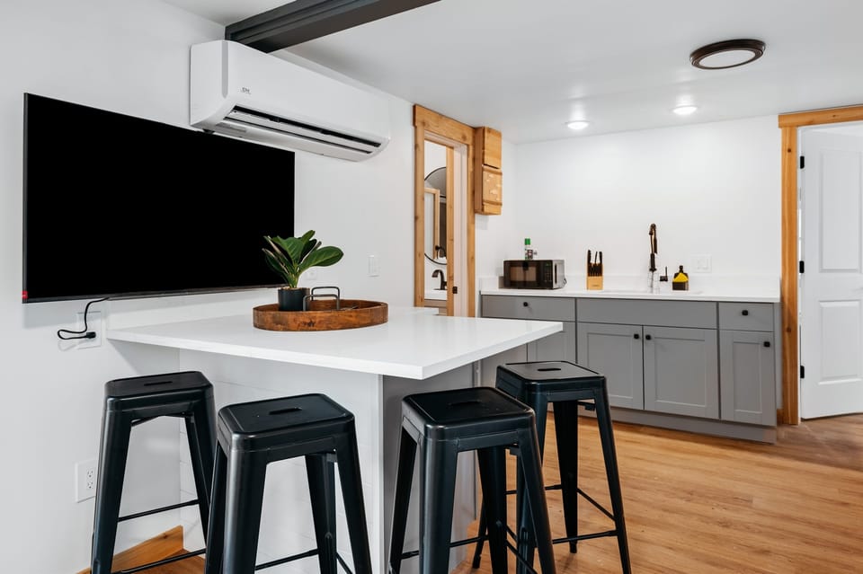 Modern finishes and a vibrant space perfect for cooking and gathering!