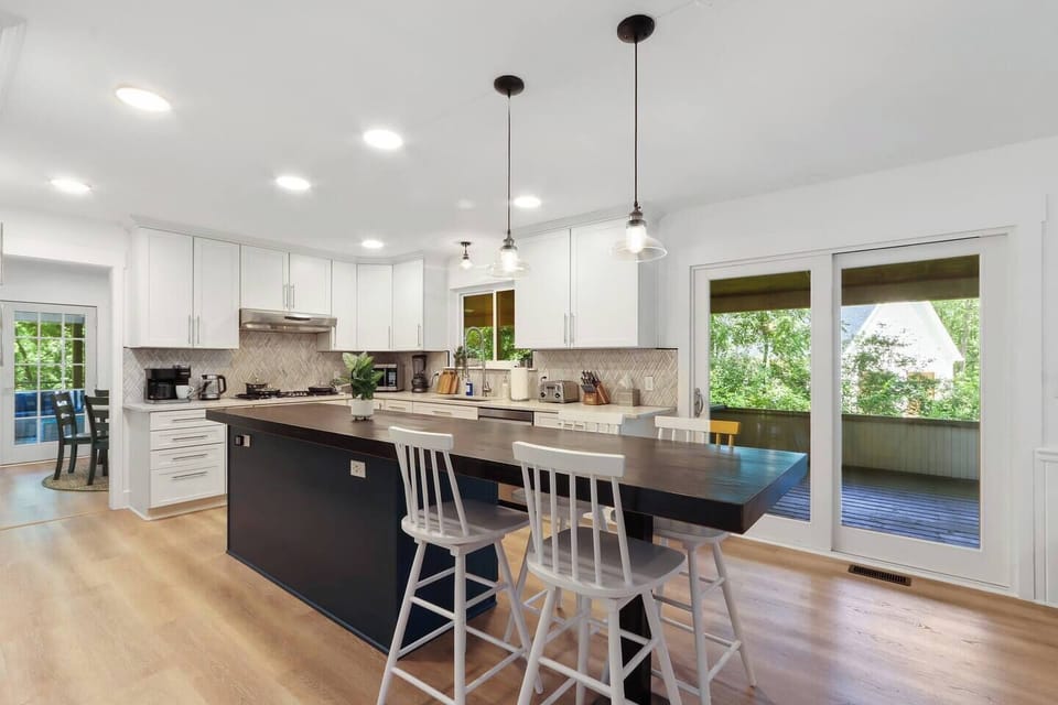 Room to spread out in the expansive chef's kitchen
