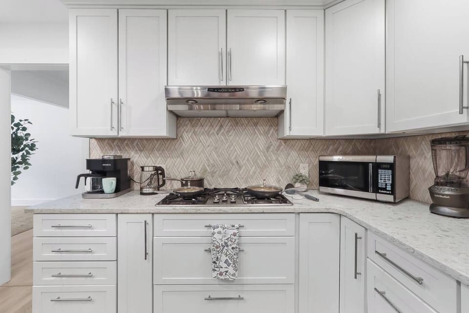 Whip up a meal on the built-in 5 burner stove
