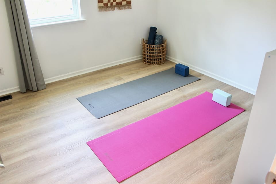 Enjoy your wellness activities in the yoga room
