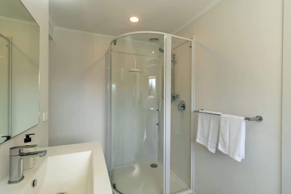 Bathroom with toilet and shower (downstairs)