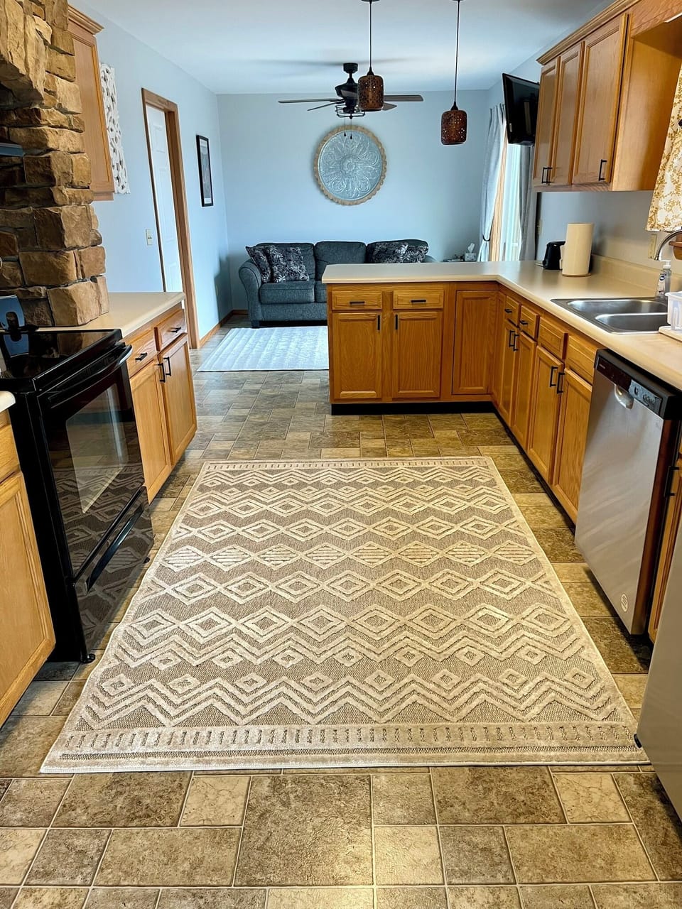 Upstairs Kitchen & Family Room
