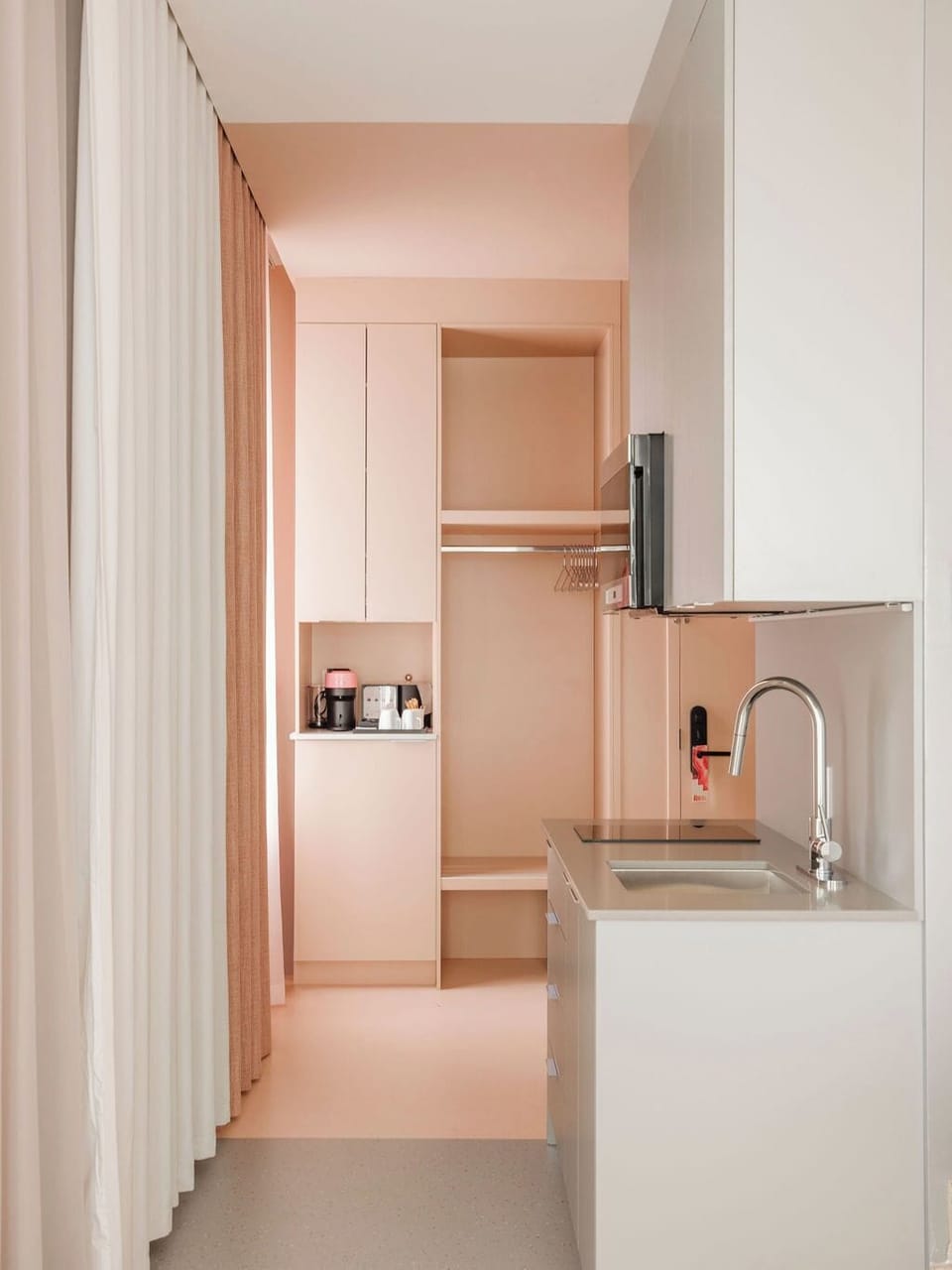 Mini-fridge, espresso maker, highchair, ice maker