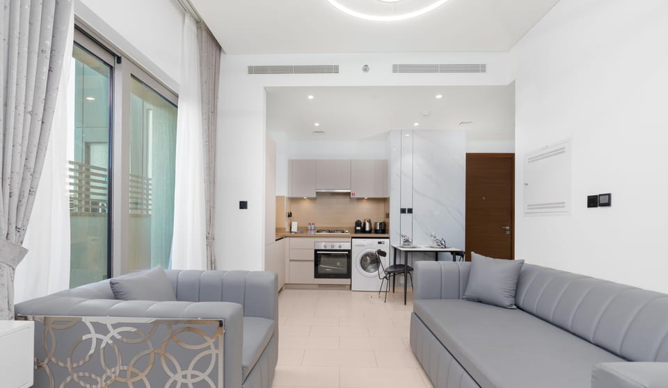 Comfort Apartment, 1 Bedroom, City View | Living area | 55-inch Smart TV with cable channels