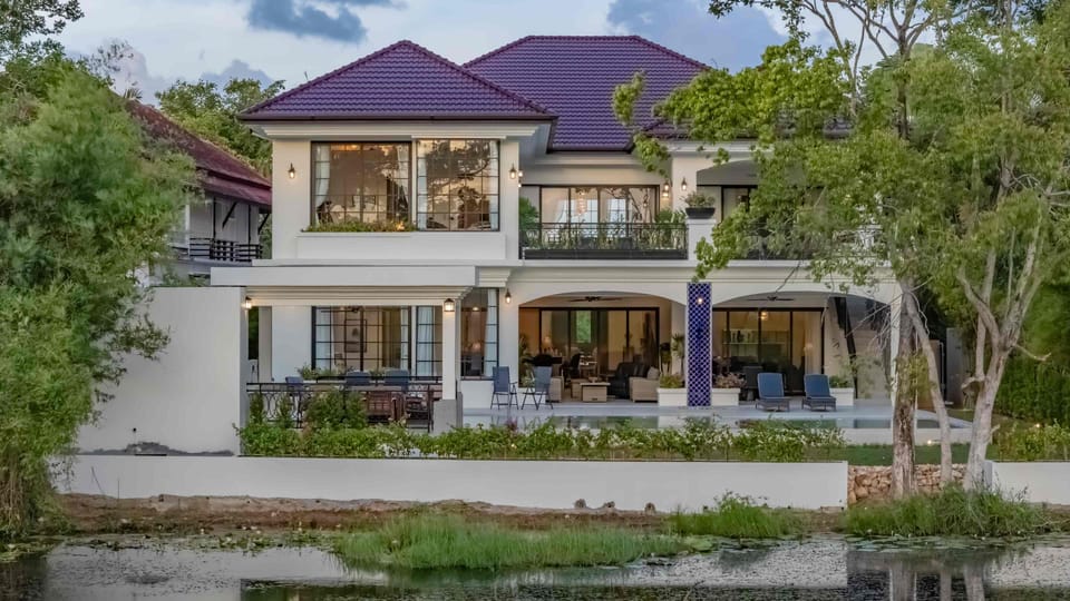 Villa view from the Golf course