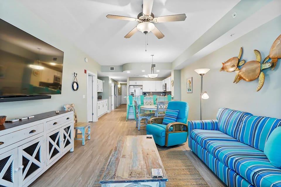 Condo, Multiple Beds (Calypso 3-1011 - Turtle View) | Living area | TV