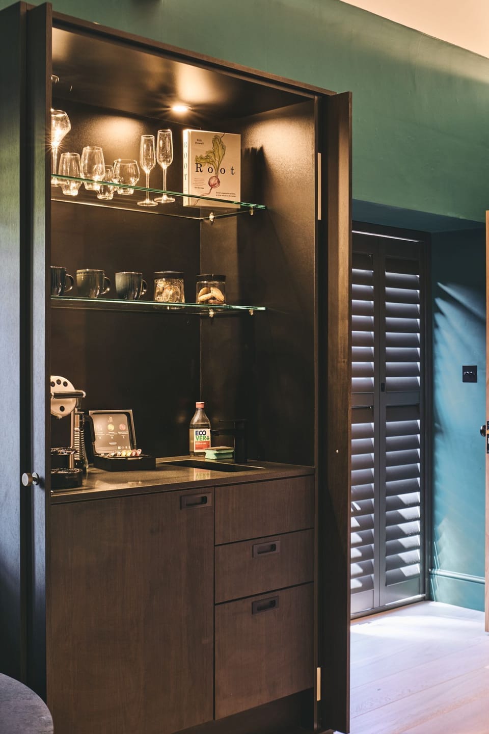 Kitchen area at The Suite, Glastonbury, Somerset
