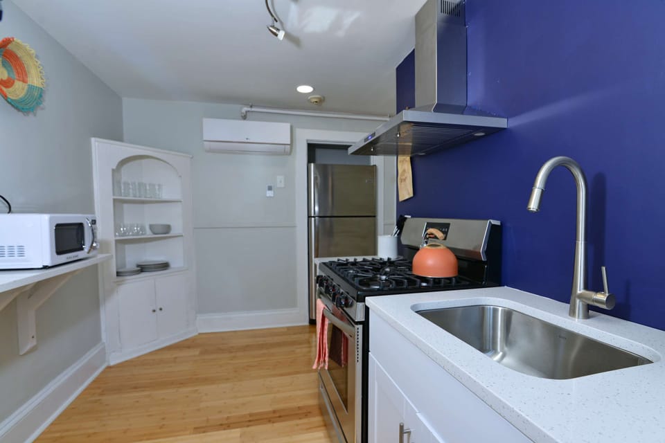 Kitchen view from the far window