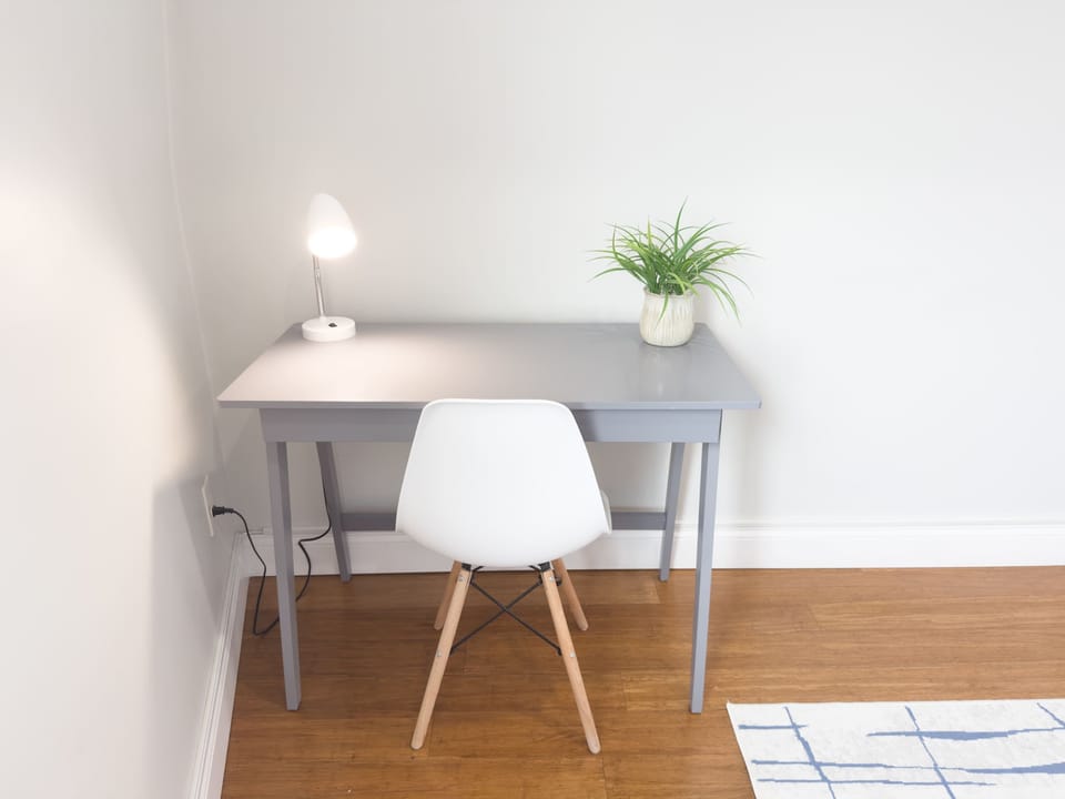 WFH desk in the secondary bedroom!