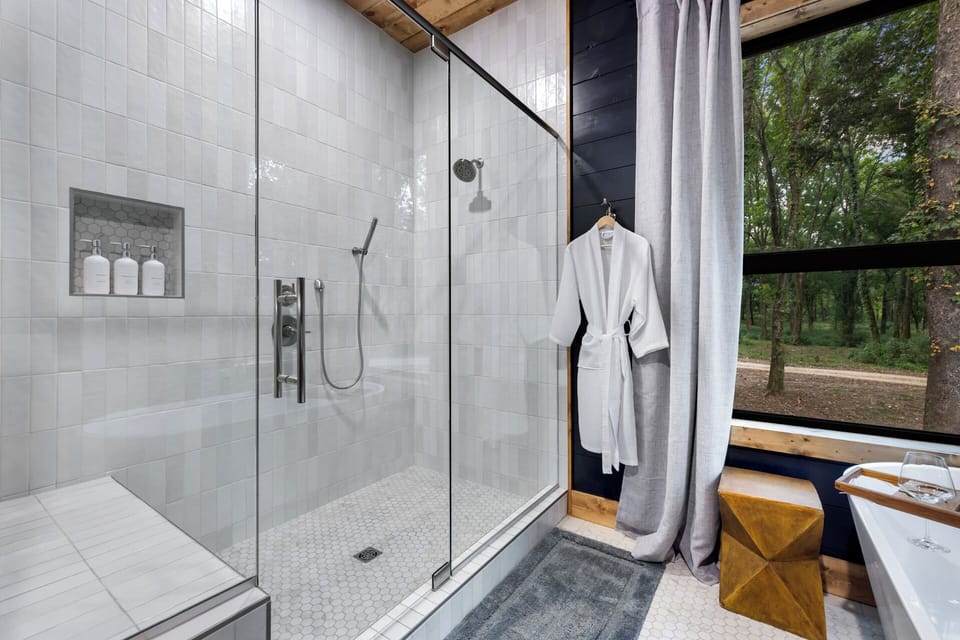 Large walk in shower