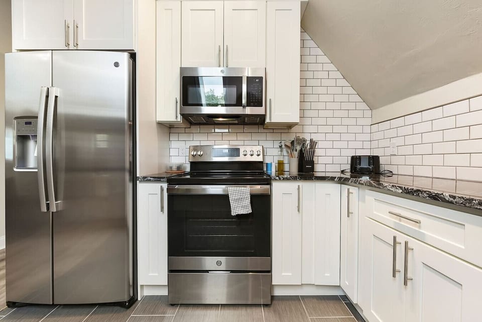 Fully Stocked Kitchen With NEW Stainless Steel Appliances