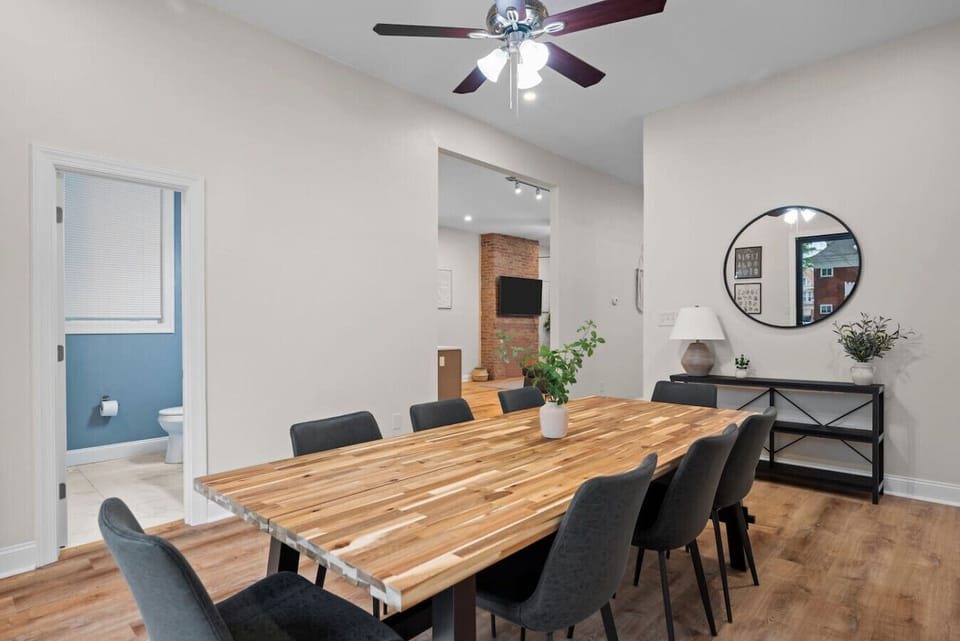 Huge Dining Area With Seating for 8+ People