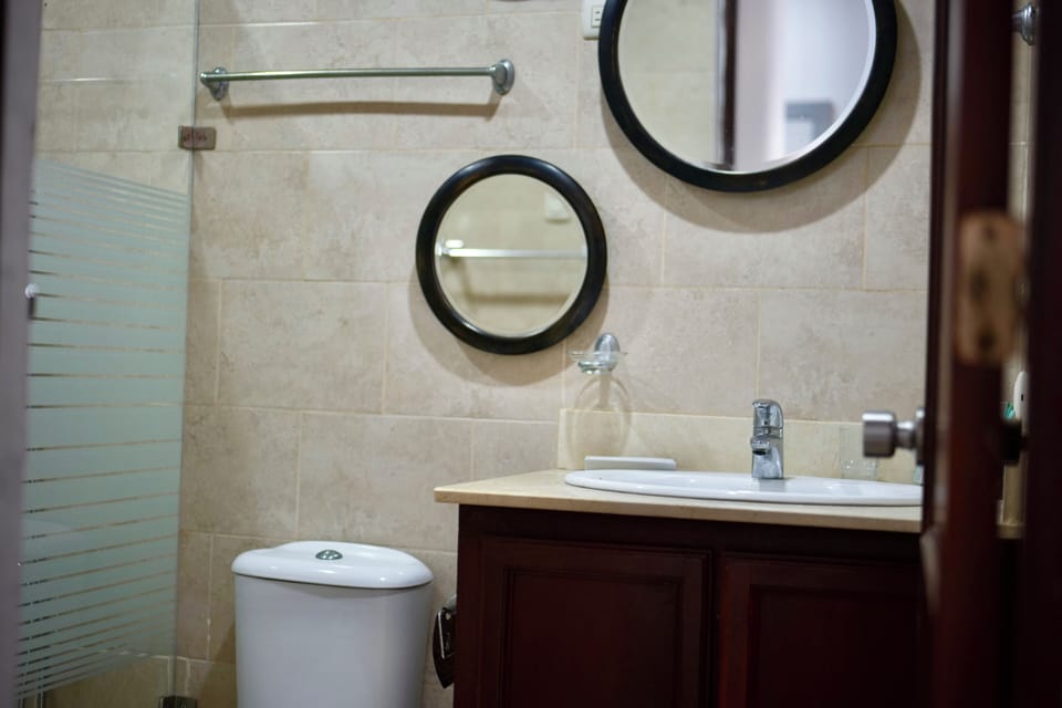 Deluxe Apartment | Bathroom | Shower, free toiletries, hair dryer, towels