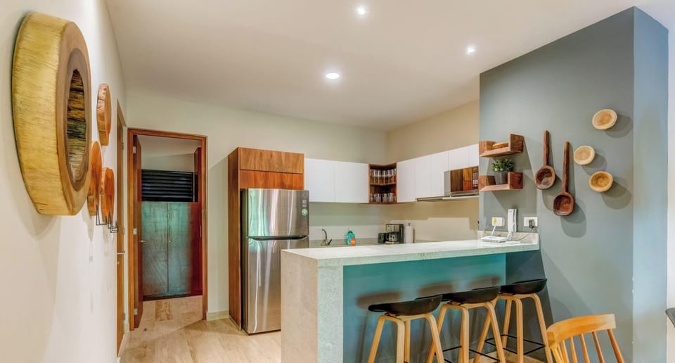 Fuel your adventures from this earthy, functional kitchen hub.