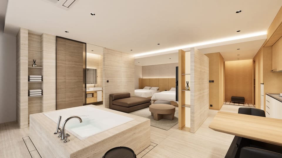 Premium bedding, desk, soundproofing, bed sheets